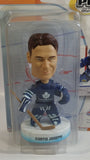 2001 / 2002 Upper Deck Collectibles Play Makers Special Edition NHL NHLPA Ice Hockey Player Curtis Joseph Toronto Maple Leafs 1/12 Scale Figure and Trading Card New in Package