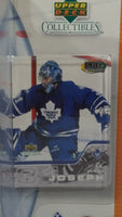 2001 / 2002 Upper Deck Collectibles Play Makers Special Edition NHL NHLPA Ice Hockey Player Curtis Joseph Toronto Maple Leafs 1/12 Scale Figure and Trading Card New in Package