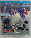 2000 - 2001 Hasbro Starting Lineup NHL Ice Hockey Player Goalie Stephane Fiset Los Angeles Kings 1995-96 Stanley Cup Champion Action Figure and Pacific Trading Card New in Package