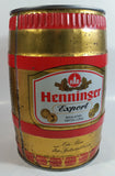 Vintage Henninger Brau Export German Beer 9 1/2" Tall 5L Steel Metal Party Keg