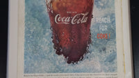 Rare Vintage 1959 Coca-Cola "Sign Of Good Taste" "Be Really Refreshed" "Reach For Coke" Framed Magazine Print Ad Cola Soda Pop Beverage Collectible