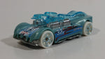 2012 Hot Wheels Thrill Racers Ice What-4-2 Light Metalflake Blue Die Cast Toy Race Car Vehicle