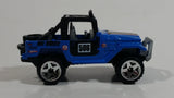 2010 Hot Wheels Toyota Land Cruiser FJ40 Blue Die Cast Toy Car Vehicle