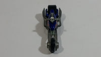 2007 Hot Wheels Truckin’ Transporters Hammer Sled Motorcycle Metalflake Blue Die Cast Toy Motorbike Vehicle