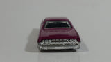 2009 Hot Wheels Rebel Rides '64 Continental Metalflake Dark Pink Die Cast Toy Car Vehicle