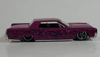 2009 Hot Wheels Rebel Rides '64 Continental Metalflake Dark Pink Die Cast Toy Car Vehicle