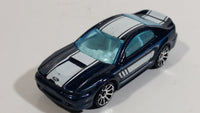 2014 Hot Wheels HW City Mustang 50th '99 Mustang Metalflake Dark Blue Die Cast Toy Car Vehicle