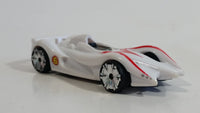 2008 Hot Wheels Track Set Exclusive Mach 6 Speed Racer White Plastic Toy Race Car Vehicle