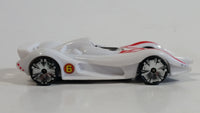 2008 Hot Wheels Track Set Exclusive Mach 6 Speed Racer White Plastic Toy Race Car Vehicle