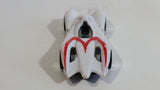 2008 Hot Wheels Track Set Exclusive Mach 6 Speed Racer White Plastic Toy Race Car Vehicle