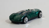 1999 Hot Wheels Double Cross Metalflake Dark Green Die Cast Toy Car Vehicle McDonald's Happy Meal 9/16