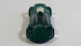 1999 Hot Wheels Double Cross Metalflake Dark Green Die Cast Toy Car Vehicle McDonald's Happy Meal 9/16