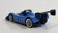 2007 Hot Wheels Mystery Cars Riley and Scott Mk III Metalflake Blue Die Cast Toy Race Car Vehicle