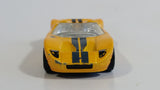 2007 Hot Wheels Ford GTX1 Yellow Die Cast Toy Car Vehicle