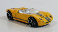 2007 Hot Wheels Ford GTX1 Yellow Die Cast Toy Car Vehicle