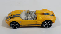 2007 Hot Wheels Ford GTX1 Yellow Die Cast Toy Car Vehicle