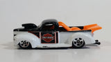 2001 Hot Wheels Harley Davidson Motor Cycles '40 Ford Truck White Black Die Cast Toy Car Vehicle