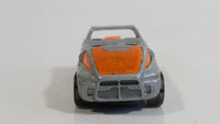 2012 Hot Wheels Thrill Racers Space Mega Thrust Night Burner Metalflake Light Grey Die Cast Toy Race Car Vehicle