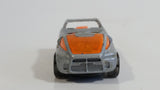 2012 Hot Wheels Thrill Racers Space Mega Thrust Night Burner Metalflake Light Grey Die Cast Toy Race Car Vehicle