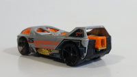 2012 Hot Wheels Thrill Racers Space Mega Thrust Night Burner Metalflake Light Grey Die Cast Toy Race Car Vehicle