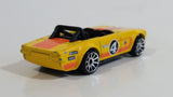 2011 Hot Wheels Track Stars Triumph TR6 Yellow #4 Die Cast Toy Race Car Vehicle