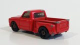 2002 Hot Wheels First Editions Custom '69 Chevy Pickup Truck Red Die Cast Toy Car Vehicle