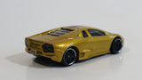 2013 Hot Wheels World Race Lamborghini Reventon Metalflake Gold Die Cast Toy Car Vehicle