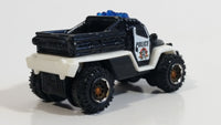 2013 Matchbox Heroic Rescue Road Raider Police Black and White Die Cast Toy Car Off-Road Emergency Vehicle