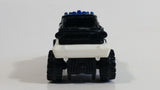 2013 Matchbox Heroic Rescue Road Raider Police Black and White Die Cast Toy Car Off-Road Emergency Vehicle