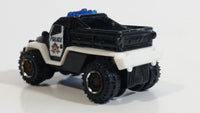 2013 Matchbox Heroic Rescue Road Raider Police Black and White Die Cast Toy Car Off-Road Emergency Vehicle