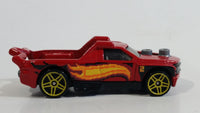 2013 Hot Wheels Stunts Fig Rig Truck Red Die Cast Toy Car Vehicle