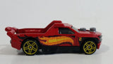 2013 Hot Wheels Stunts Fig Rig Truck Red Die Cast Toy Car Vehicle