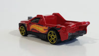 2013 Hot Wheels Stunts Fig Rig Truck Red Die Cast Toy Car Vehicle