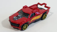 2013 Hot Wheels Stunts Fig Rig Truck Red Die Cast Toy Car Vehicle