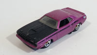 2009 Hot Wheels Muscle Mania '70 Plymouth AAR Cuda Metalflake Pink Die Cast Toy Muscle Car Vehicle