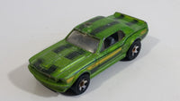 2014 Hot Wheels Muscle Mania '67 Ford Mustang GT Metalflake Green Die Cast Toy Muscle Car Vehicle