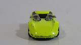 1994 Hot Wheels Ultra Hots Twin Mill II Bright Yellow Die Cast Toy Car Vehicle - Grey Base