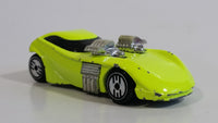 1994 Hot Wheels Ultra Hots Twin Mill II Bright Yellow Die Cast Toy Car Vehicle - Grey Base