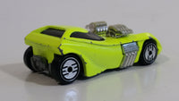 1994 Hot Wheels Ultra Hots Twin Mill II Bright Yellow Die Cast Toy Car Vehicle - Grey Base