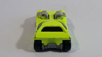 1994 Hot Wheels Ultra Hots Twin Mill II Bright Yellow Die Cast Toy Car Vehicle - Grey Base