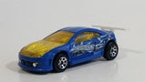 2003 Hot Wheels Racing Custom Mercury Cougar Flat Blue Die Cast Toy Car Vehicle