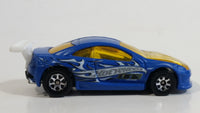 2003 Hot Wheels Racing Custom Mercury Cougar Flat Blue Die Cast Toy Car Vehicle