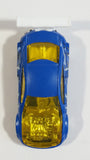 2003 Hot Wheels Racing Custom Mercury Cougar Flat Blue Die Cast Toy Car Vehicle