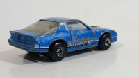 1987 Matchbox Chevrolet Camaro IROC Z-28 Blue Die Cast Toy Car Vehicle with Opening Hood