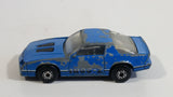 1987 Matchbox Chevrolet Camaro IROC Z-28 Blue Die Cast Toy Car Vehicle with Opening Hood