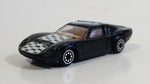 Unknown Brand Lamborghini Miura Style Turbo Black Die Cast Toy Car Vehicle