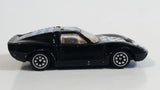 Unknown Brand Lamborghini Miura Style Turbo Black Die Cast Toy Car Vehicle