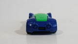 2009 Hot Wheels Ballistik Blue and Green Die Cast Toy Car Vehicle McDonald's Happy Meal