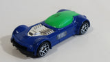 2009 Hot Wheels Ballistik Blue and Green Die Cast Toy Car Vehicle McDonald's Happy Meal