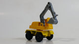 1997 M.M.T.L. Excavator Yellow Die Cast Toy Car Construction Vehicle